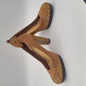 Sam Edelman Suede Snakeskin Pumps Heels